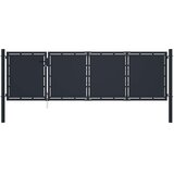  Vrtna vrata Čelik 350x100 cm Antracit | shoptok.hr