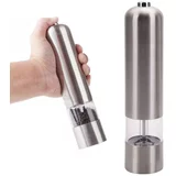  Brezžični inox LED električni mlinček za poper in sol