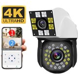 Oem PTZ WiFi pametna domača kamera, 1080P HD ločljivost, dvojna leča z nočnim vidom -2MP -EU vtič, (5000137554) | Shoptok.si