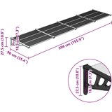 Nadstrešnica za vrata crna i prozirna 396x90 cm polikarbonat | shoptok.hr