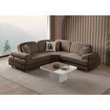 Atelier Del Sofa Aries Modular S ugaona garnitura na razvlačenje 230 × 230 cm, braon Cene