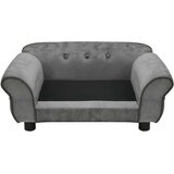 SOFA za pse tamnosiva 72 x 45 x 30 cm plišana | Shoptok.si