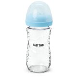 BABY CHEF flašica staklena 240ml, plava | Eponuda.ba