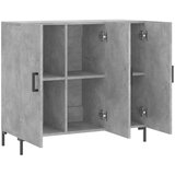  Komoda siva boja betona 90x34x80 cm od konstruiranog drva | shoptok.hr