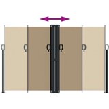  Bočna tenda na uvlačenje smeđesiva 160 x 1000 cm | shoptok.hr