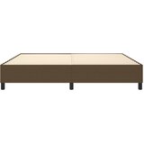  Okvir za krevet s oprugom tamnosmeđi 200x200 cm od tkanine | Eponuda.com
