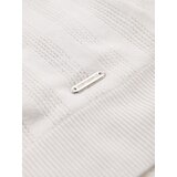 Ombre Men's openwork polo shirt with zipper at neckline - white | shoptok.hr