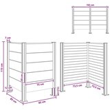  Ograja za koš za smeti Rjava 85 x 85 x 115 cm Aluminij in WPC, (5000241923) | Shoptok.si