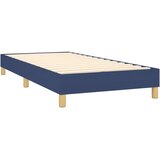  Krevet s oprugama i madracem plavi 90 x 200 cm od tkanine | shoptok.hr