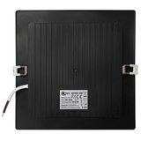  led ugradno svetlo square LED/18W/230V 4000K 22x22 cm crno | Eponuda.com