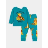 LC Waikiki Crew Neck Long Sleeved Winnie the Pooh Printed Baby Boy Pajamas Set