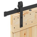  Klizna vrata NARVIK Prirodna i crna 95 x 210 cm (213,5 cm) | shoptok.hr