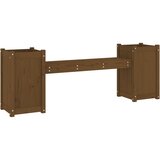  Klupa sa sadilicama boja meda 180 x 36 x 63 cm masivna borovina | shoptok.hr