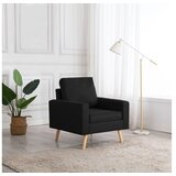  Fotelja od tkanine crna | shoptok.hr