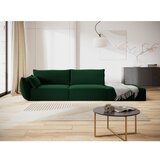 Mazzini Sofas Temno zelena žametna sedežna garnitura levi kot 264 cm Vanda – | Shoptok.si