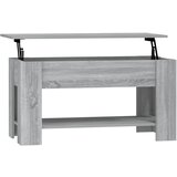 Maison Chic Klubska mizica - kavna mizica - Nizka mizica siva sonoma 101x49x52 cm konstruiran les, (21753327) | Shoptok.si