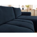 Bobochic Paris Temno modra raztegljiva/s prostorom za shranjevanje kotna sedežna garnitura (desni kot/z ležalnikom) Fuji – | Shoptok.si