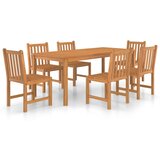  Vrtni blagovaonski set od 7 dijelova 180x90 cm masivno tikovino drvo | Eponuda.com