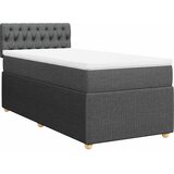  Krevet s oprugama i madracem tamnosivi 90 x 190 cm od tkanine | shoptok.hr