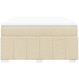  Krevet s oprugama i madracem krem 160x200 cm od tkanine | shoptok.hr