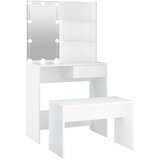  Komplet toaletnih mizic z LED lučkami bel konstruiran les, (20715607) | Shoptok.si