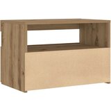 vidaXL Noćni ormarić s LED svjetlima Artisan hrast 60x35x40 cm | shoptok.hr