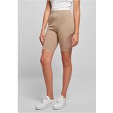 UC Ladies Women's high-waisted cycling shorts with lace insert, soft taupe | shoptok.hr