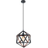 Eglo Viseća lampa EMBLETON 1 E27 30,5 cm crna/bakar 43348 Cene