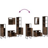  4-dijelni set kupaonskog namještaja boja hrasta drveni | shoptok.hr