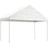  Sjenica s krovom bijela 6,69 x 4,08 x 3,22 m polietilen | shoptok.hr
