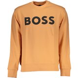 Boss HUGO MEN&#39;S ORANGE ZIPLESS SWEATSHIRT Cijene