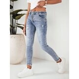 DStreet Spodnie damskie jeansowe GINA niebieskie | shoptok.hr