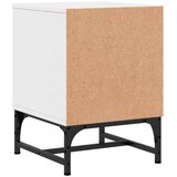 vidaXL Nočna omarica s steklenimi vrati 2 kosa bela 35x37x50 cm | Shoptok.si