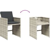  11-dijelni vrtni blagovaonski set s jastucima svijetlosivi | shoptok.hr