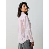 Sinsay Oversize pamučna košulja na pruge s kravatom | shoptok.hr