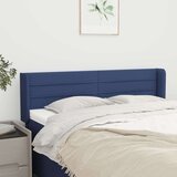 Vzglavje z ušesi modro 147x16x78/88 cm blago Cene