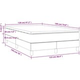  box spring s madracem tamnozeleni 120x190 cm baršunasti | shoptok.hr