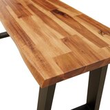  Klupa sa živim rubom 110 cm od masivnog bagremovog drva | Eponuda.com