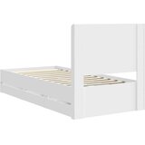  Krevetna konstrukcija s pohranom i uzglavljem Bijela 100 x 200 cm | shoptok.hr
