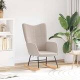 vidaXL Udobna stolica svijetlosiva, tkanina s kovrčem | shoptok.hr