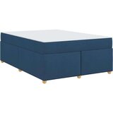  Okvir kreveta s madracem s madracem Plava 140 x 200 cm tkanina | shoptok.hr