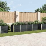  Povišena vrtna gredica antracit 320x80x77 cm pocinčani čelik | shoptok.hr