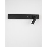 Nova Luce Mat crna metalna LED zidna lampa sa savitljivom konstrukcijom/s USB priključkom Vida – | shoptok.hr