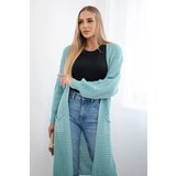 Kesi Włoski Openwork cardigan with pockets mint | Shoptok.si