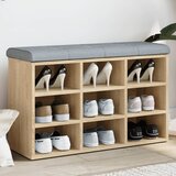 vidaXL Klupa za cipele boja hrasta 82 x 32 x 50 cm konstruirano drvo Cijene