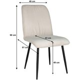 Stylife STOL, kovina, tekstil rjava, črna | Shoptok.si