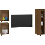TV omarica 3 kosi medeno rjava trdna borovina, (20730952) | Shoptok.si