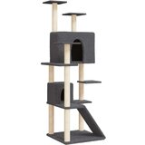  Penjalica za mačke sa stupovima za grebanje tamnosiva 153 cm | shoptok.hr