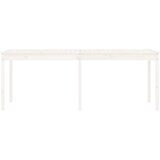  Vrtni stol bijeli 203,5x100x76 cm od masivne borovine | shoptok.hr