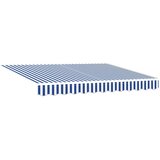  Skrovita tenda Plava i bijela 300 x 200 cm Poliester i aluminij | shoptok.hr